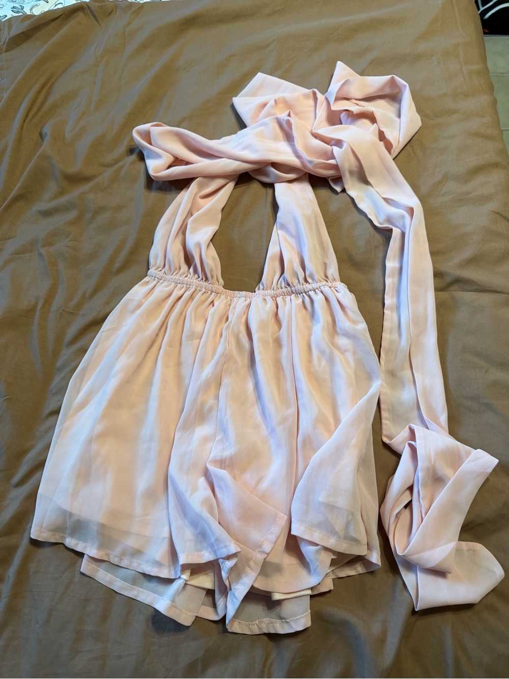 H&M Pale Pink Halter Romper